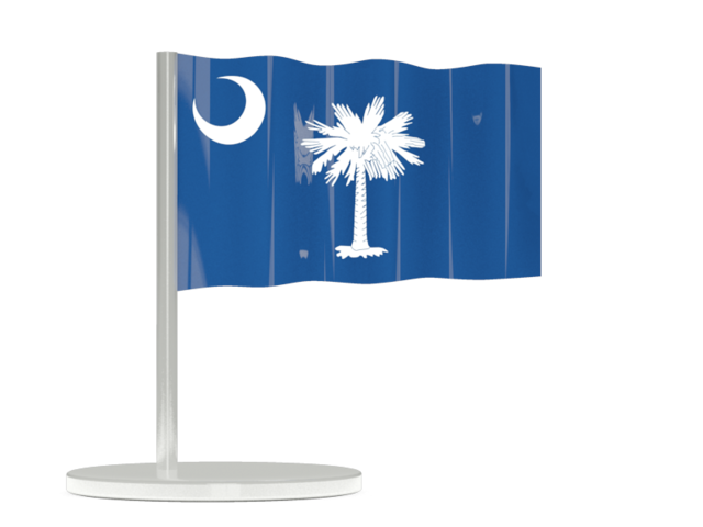 Флажок-булавка. Загрузить иконку флага штата Южная Каролина