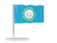 Flag of state of South Dakota. Flag pin. Download icon