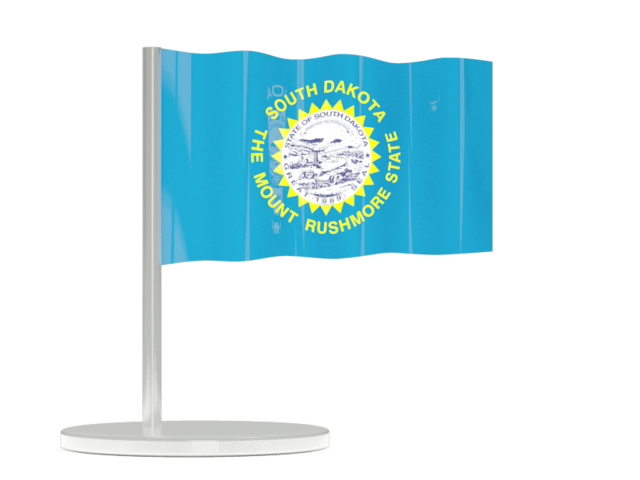 Flag pin. Download flag icon of South Dakota