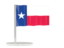 Flag of state of Texas. Flag pin. Download icon