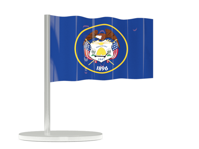 Flag pin. Download flag icon of Utah