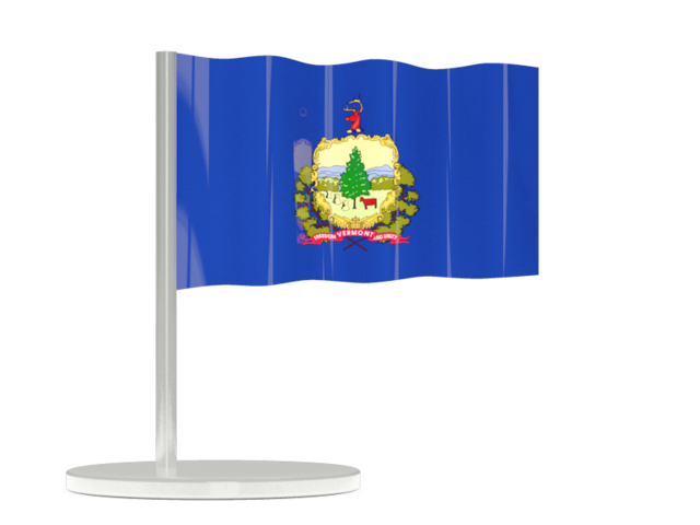 Флажок-булавка. Загрузить иконку флага штата Вермонт