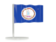 Flag of state of Virginia. Flag pin. Download icon