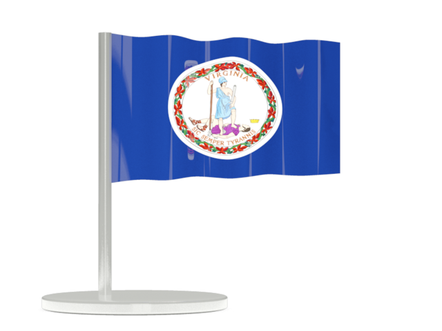 Flag pin. Download flag icon of Virginia