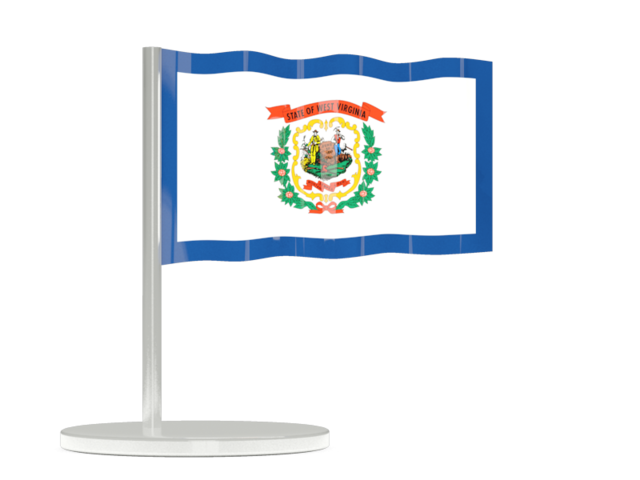 Flag pin. Download flag icon of West Virginia