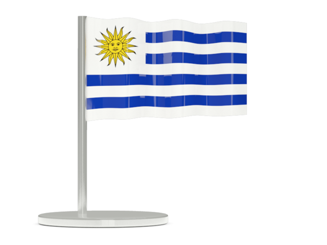 Флажок-булавка. Скачать флаг. Уругвай