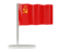 Soviet Union. Flag pin. Download icon.
