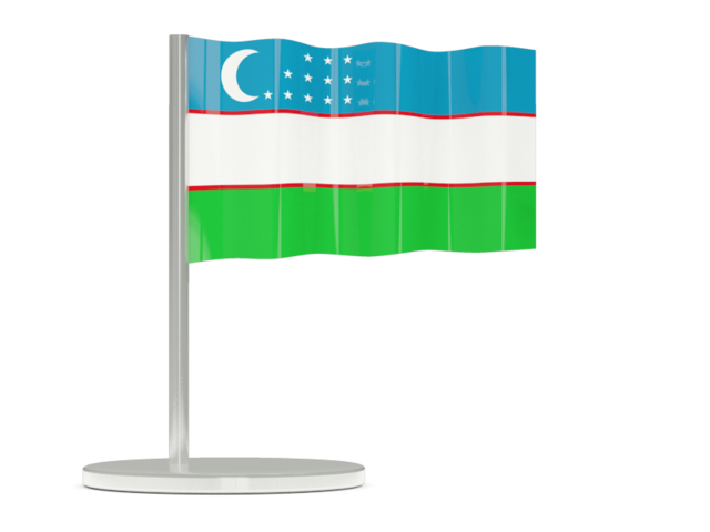 Flag pin. Download flag icon of Uzbekistan at PNG format