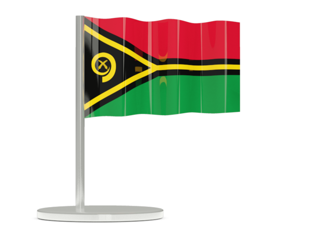 Флажок-булавка. Скачать флаг. Вануату