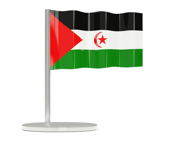 Flag pin. Download flag icon of Western Sahara at PNG format