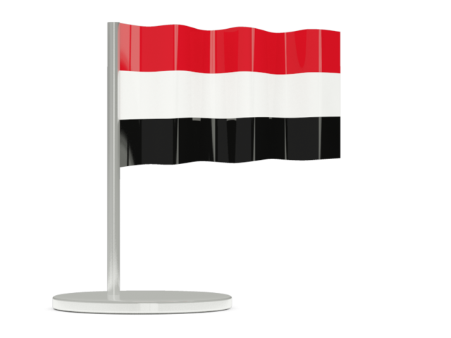 Флажок-булавка. Скачать флаг. Йемен