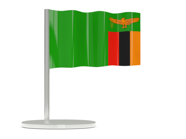 Флажок-булавка. Скачать флаг. Замбия