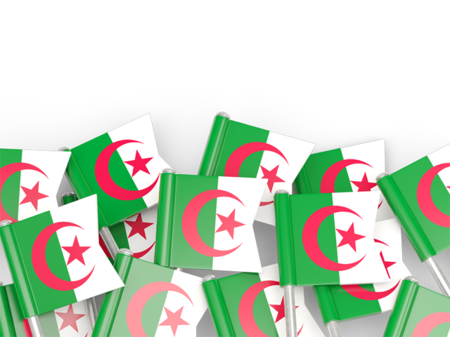 Фон из флагов. Скачать флаг. Алжир