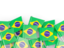 Brazil. Flag pin backround. Download icon.