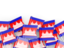 Cambodia. Flag pin backround. Download icon.