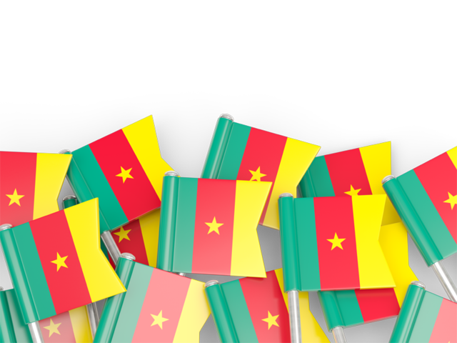 Flag pin backround. Download flag icon of Cameroon at PNG format