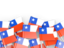 Chile. Flag pin backround. Download icon.
