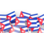 Cuba. Flag pin backround. Download icon.