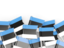Estonia. Flag pin backround. Download icon.