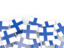 Finland. Flag pin backround. Download icon.