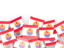 French Polynesia. Flag pin backround. Download icon.