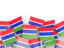 Gambia. Flag pin backround. Download icon.