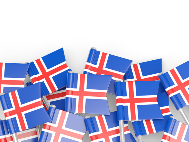 Фон из флагов. Скачать флаг. Исландия