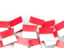 Indonesia. Flag pin backround. Download icon.