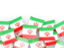 Iran. Flag pin backround. Download icon.