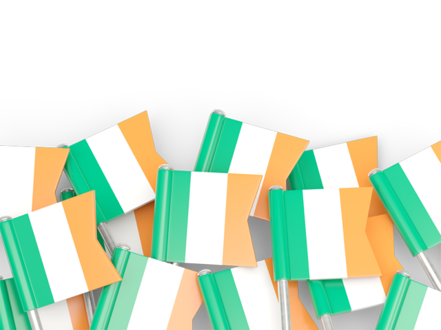 Flag pin backround. Download flag icon of Ireland at PNG format