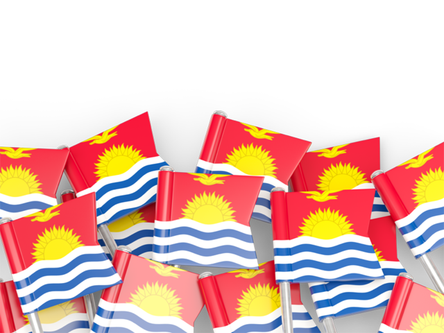Фон из флагов. Скачать флаг. Кирибати