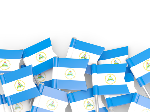 Фон из флагов. Скачать флаг. Никарагуа
