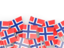 Norway. Flag pin backround. Download icon.