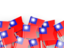 Taiwan. Flag pin backround. Download icon.
