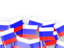 Russia. Flag pin backround. Download icon.