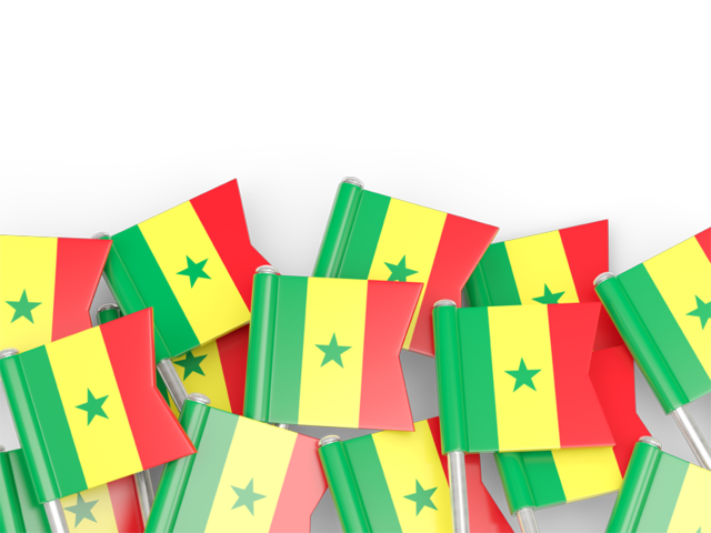 Фон из флагов. Скачать флаг. Сенегал