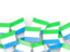 Sierra Leone. Flag pin backround. Download icon.