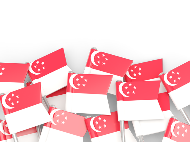 Фон из флагов. Скачать флаг. Сингапур