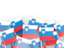 Slovenia. Flag pin backround. Download icon.