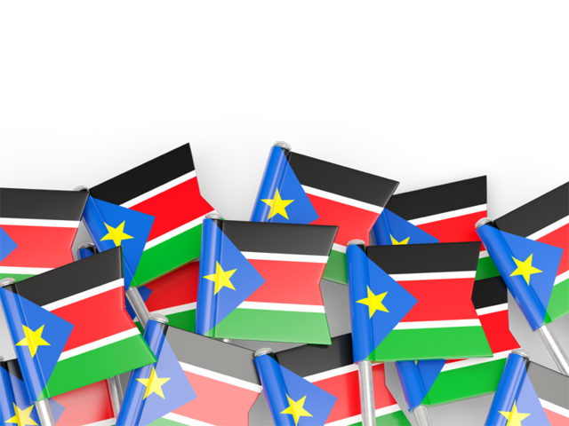 Фон из флагов. Скачать флаг. Южный Судан