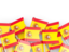 Spain. Flag pin backround. Download icon.