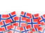 Svalbard and Jan Mayen. Flag pin backround. Download icon.