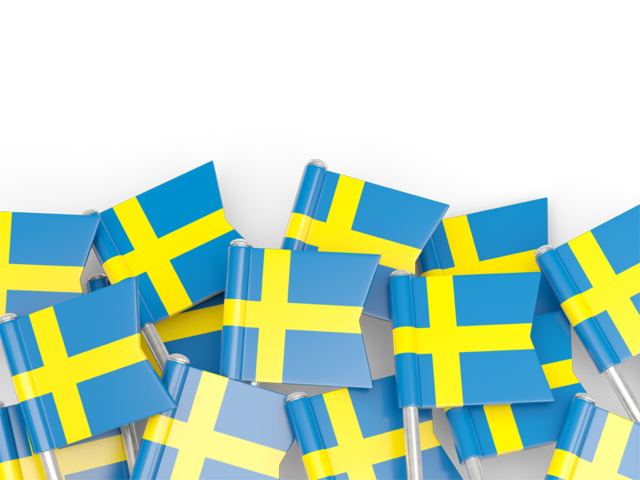 Фон из флагов. Скачать флаг. Швеция