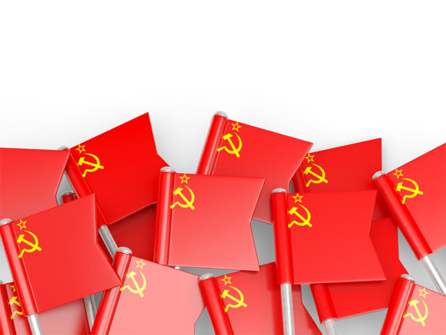 СССР, фон из флагов. Скачать иллюстрацию