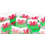 Wales. Flag pin backround. Download icon.