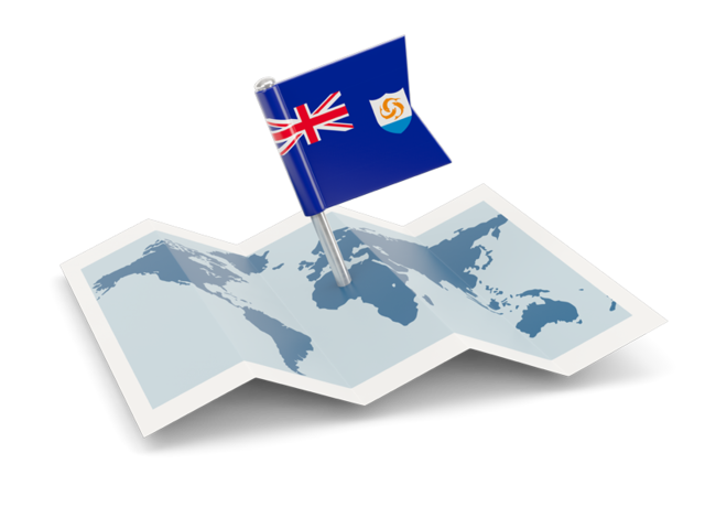 Flag pin with map. Download flag icon of Anguilla at PNG format