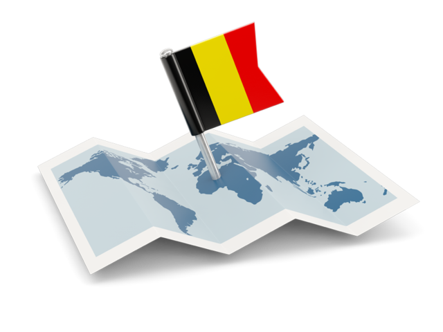 Flag pin with map. Download flag icon of Belgium at PNG format