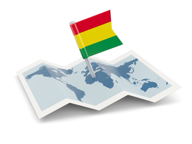 Flag pin with map. Download flag icon of Bolivia at PNG format