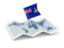 Cayman Islands. Flag pin with map. Download icon.