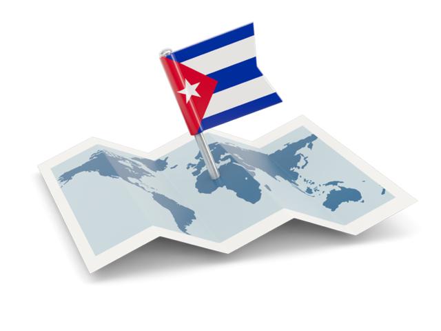Flag pin with map. Download flag icon of Cuba at PNG format
